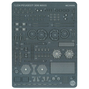 PLATZ Detail-Up Parts for 1/24 PEUGEOT 306 MAXI