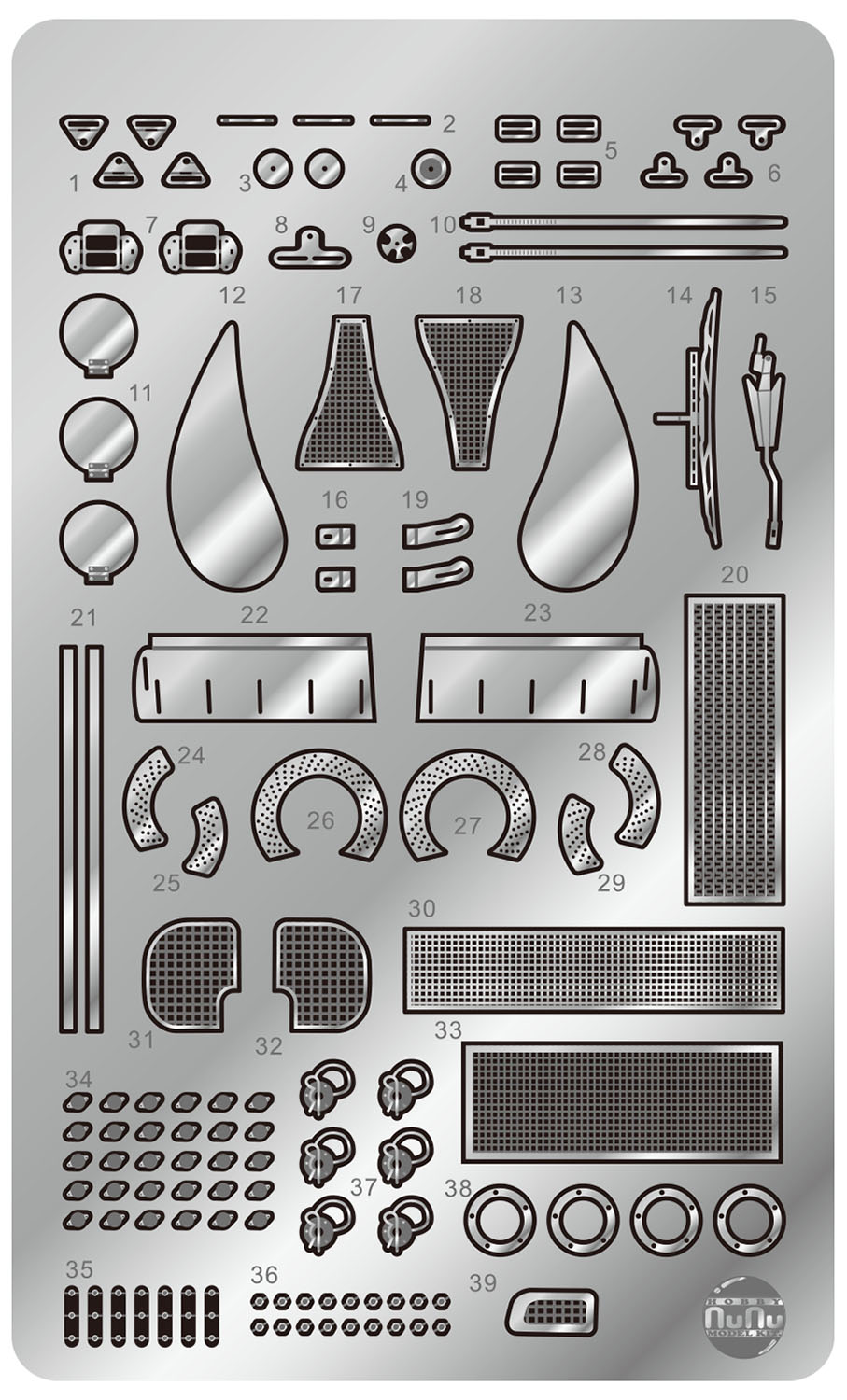 Detail-Up Parts for 1/24 PORSCHE 935 K3 '80 LM