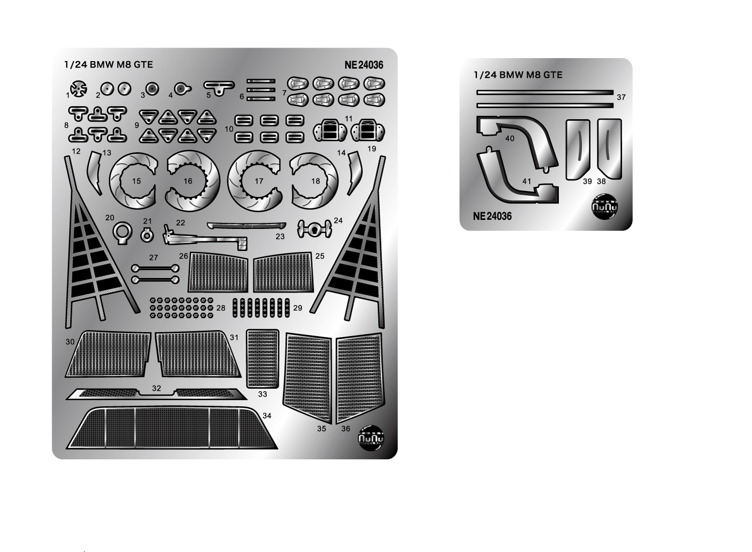 Detail-up Parts for 1/24 BMW M8 GTE DAYTONA WINNER 2020