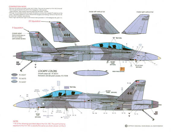 Orion Scale Models 1/48 F/A-18C/D Kuwaiti Air Force