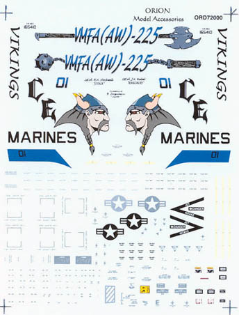 1/72 F/A-18D Buno 165410 VMFA(AW)-225"VIKINGS"MCAS Miramar June