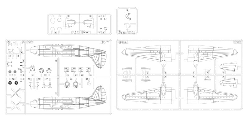 PLATZ 1/144 JASDF C46ECM