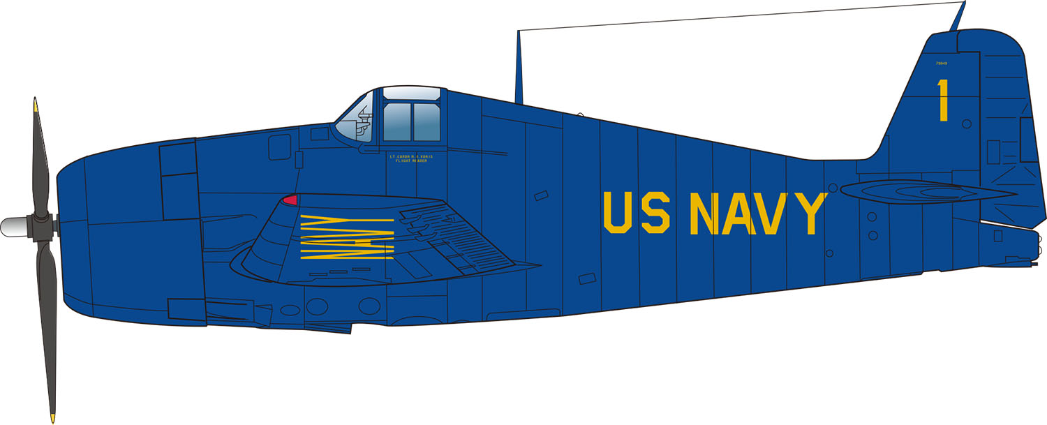 1/144 アメリカ海軍 F6F-5ヘルキャット "ブルーエンジェルス" 2機セット