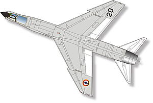 PLATZ 1/144 French Navy F-8E(FN) Crusader "Clemenceau/Foch"