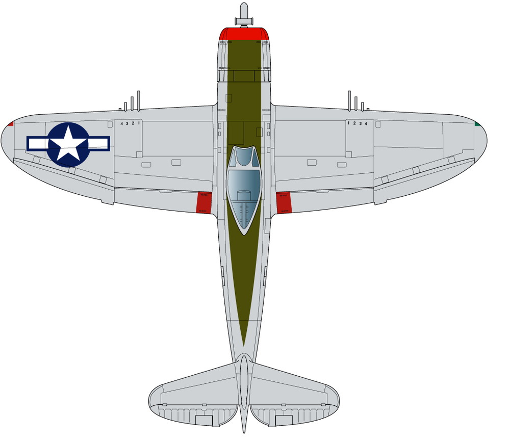 PLATZ 1/144 USAAF P-47D Thunderbolt "Bubble Top" (2 kits)