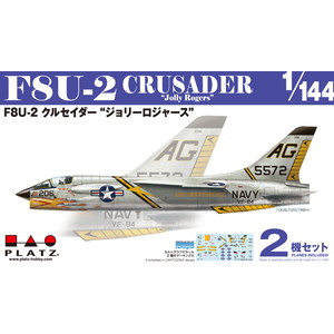 PLATZ 1/144 F8U-2 CRUSADER Jolly Rogers (2 kits in one box)