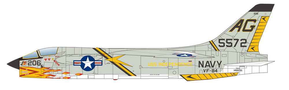 PLATZ 1/144 F8U-2 CRUSADER Jolly Rogers (2 kits in one box)