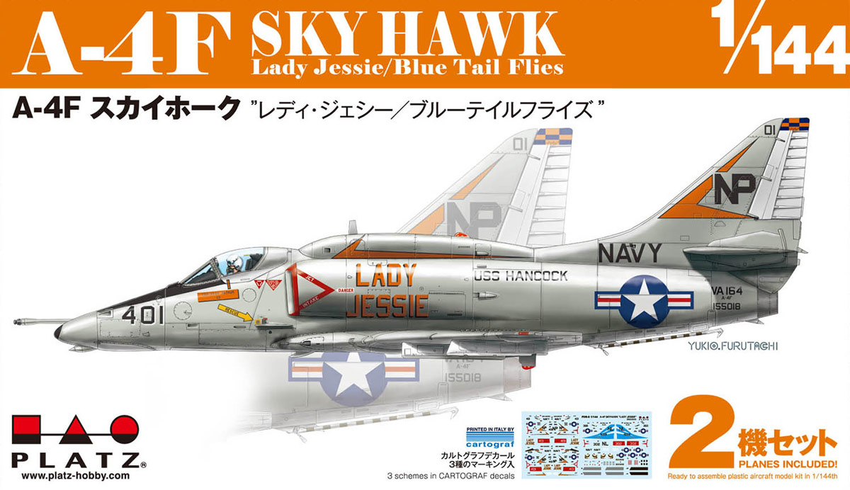 PLATZ 1/144 A-4F Skyhawk LADY JESSIE/ BLUE TAIL FLIES(2 kits)