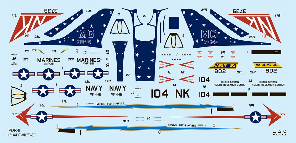 ץå1/144 F-8K/C 륻 ƥإ륺󥸥륹 / NASA (2å)