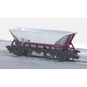 Nゲージ イギリス2軸貨車 MGR石炭ホッパー車(シルバー/マルーン)【NR-303】