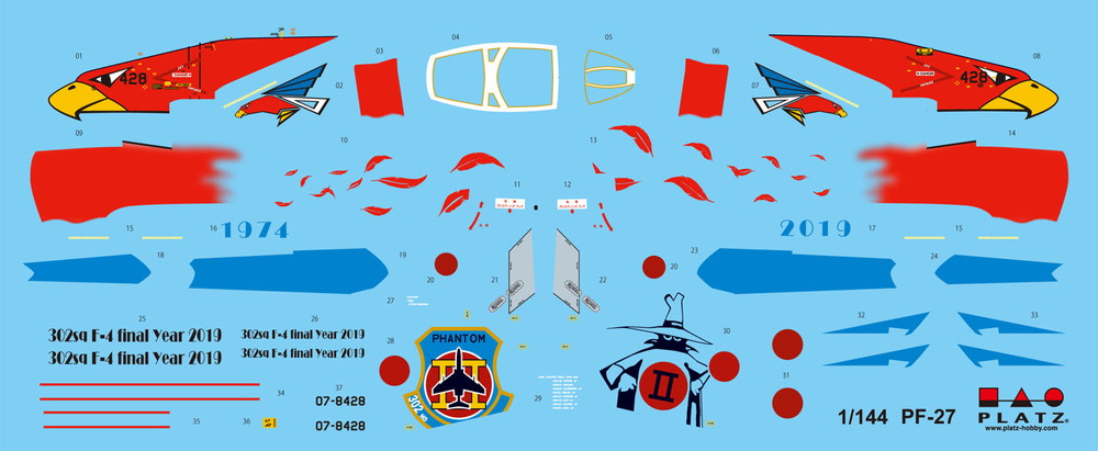 1/144 JASDF F-4EJ KAI PHANTOM II JASDF 302 the Final Year 2019