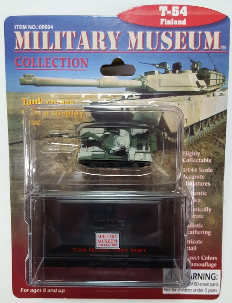 ペガサスホビー ミリタリーミュージアム コレクション 1/144 フィンランド軍 T-54 完成品