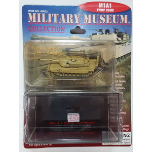 ペガサス ミリタリーミュージアムコレクション 1/144 アメリカ海兵隊 M1A1エイブラムス マインプラウ付き 完成品