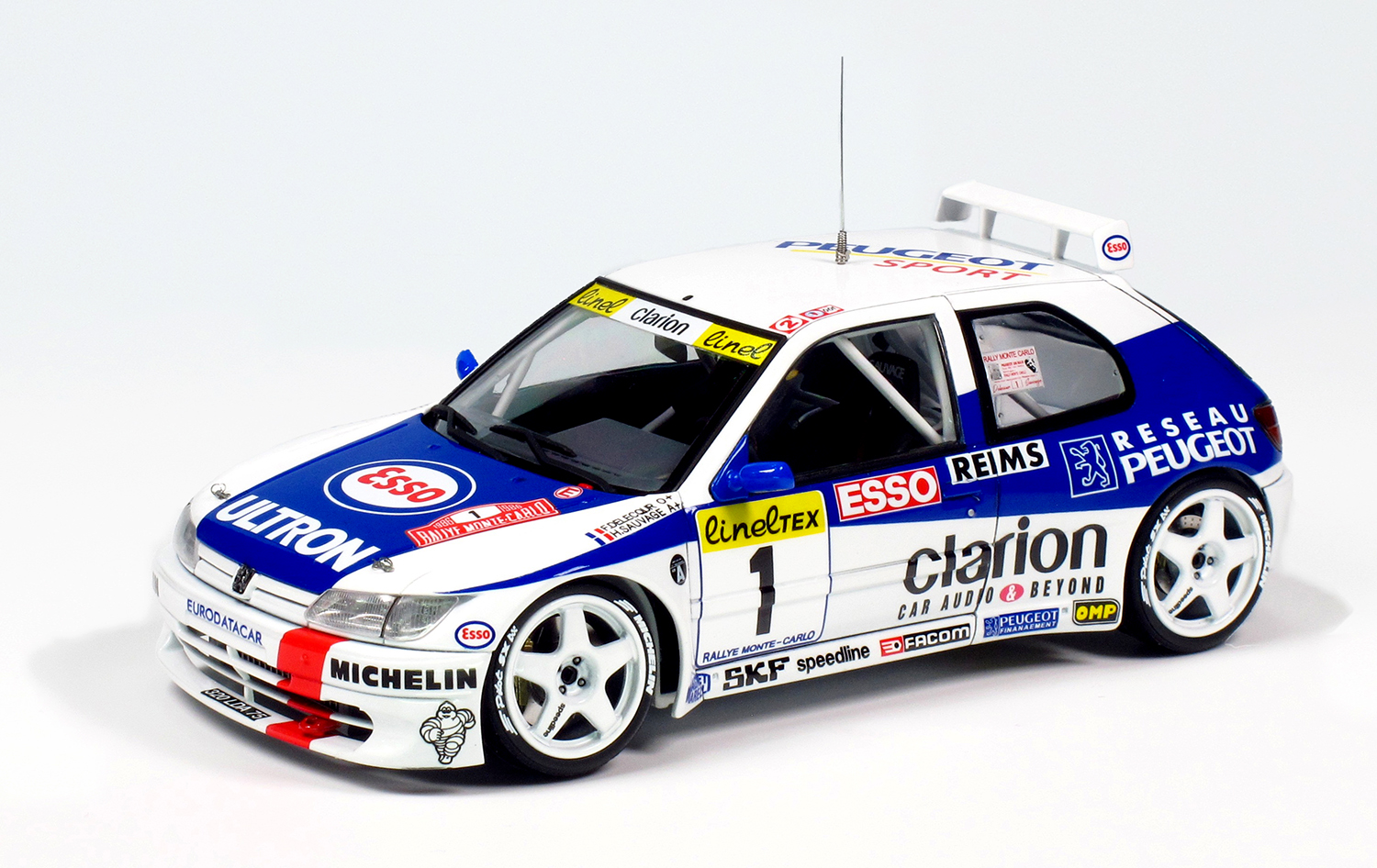 PLATZ/NUNU 1/24 PEUGEOT 306 MAXI 1996 Monte Carlo Rally Set