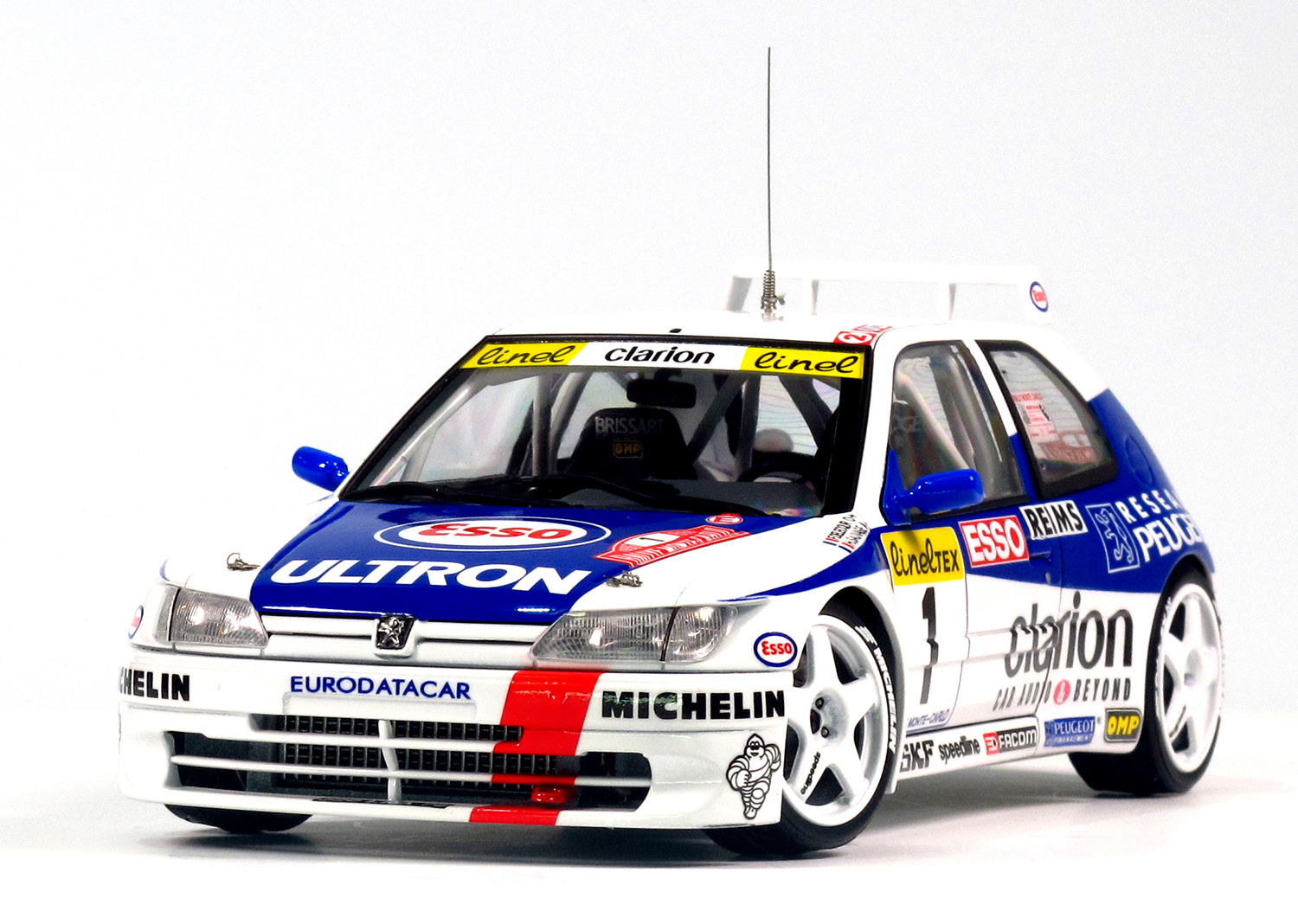 PLATZ/NUNU 1/24 PEUGEOT 306 MAXI 1996 Monte Carlo Rally Set