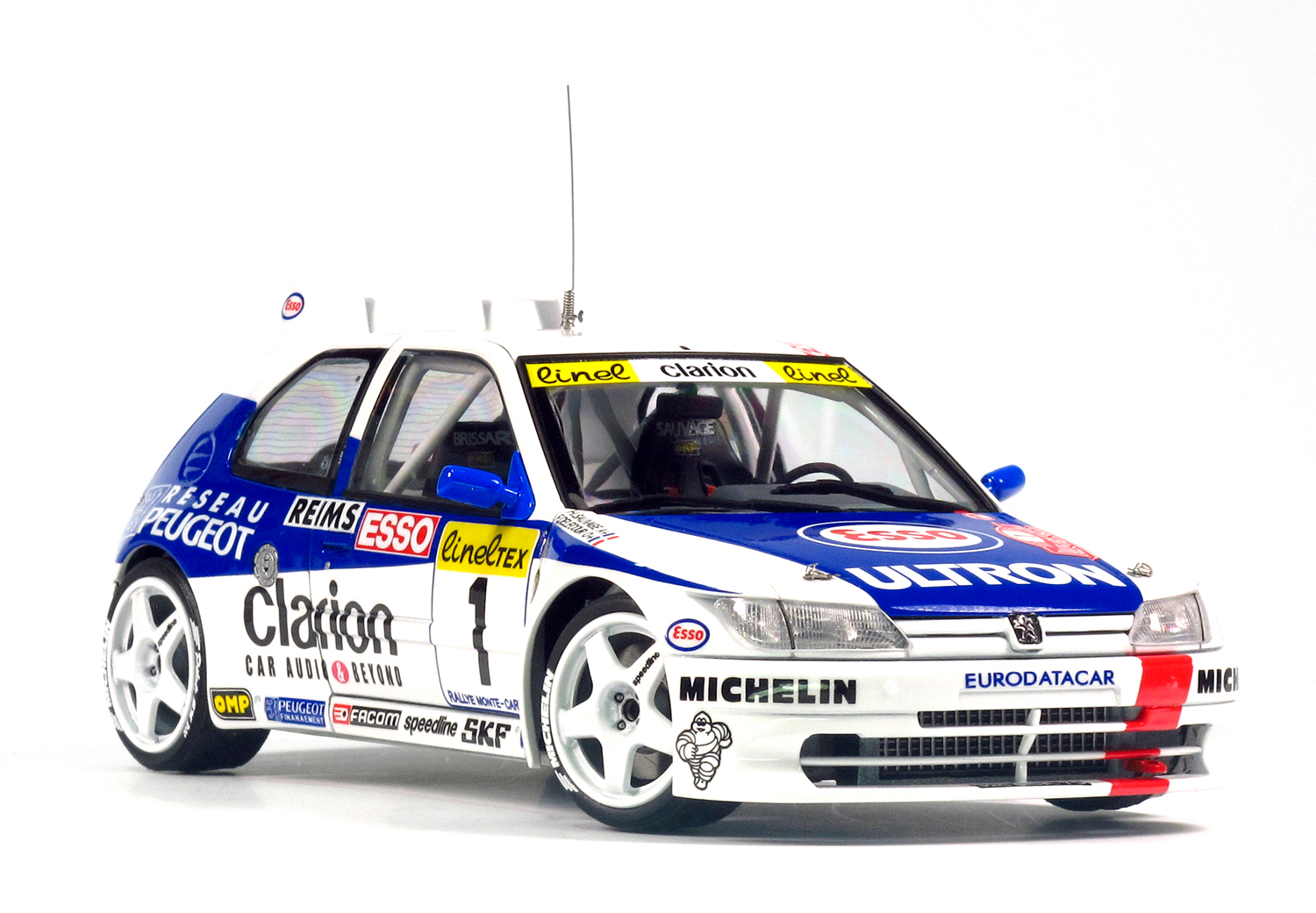 PLATZ/NUNU 1/24 PEUGEOT 306 MAXI 1996 Monte Carlo Rally Set