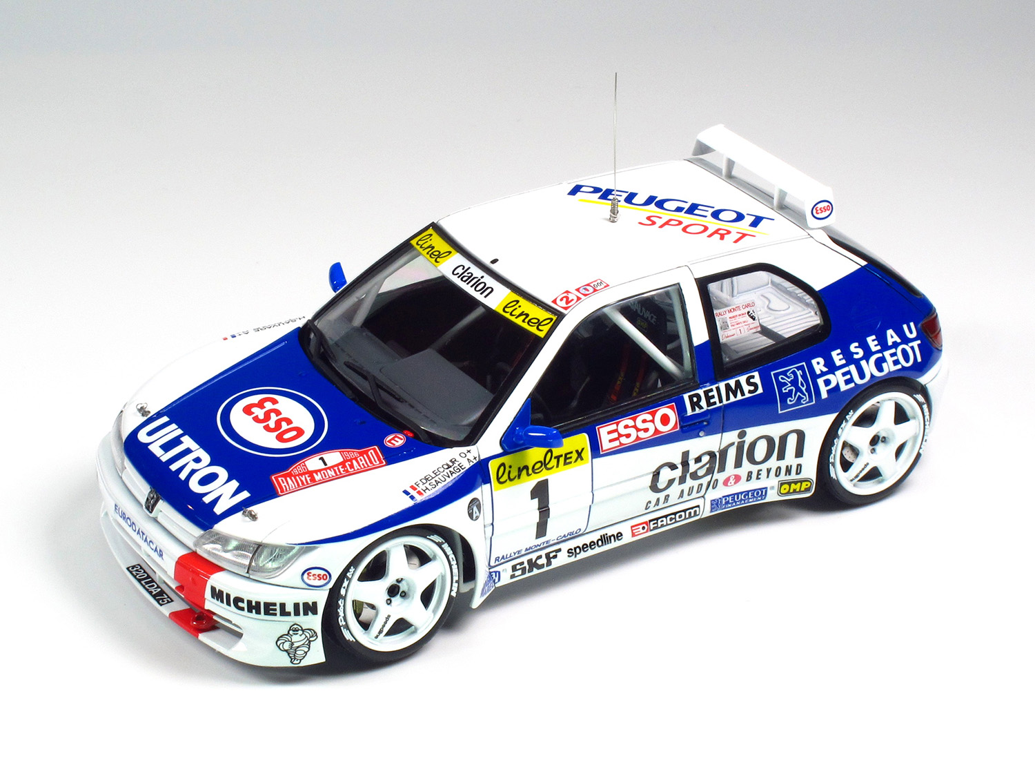 PLATZ/NUNU 1/24 PEUGEOT 306 MAXI 1996 Monte Carlo Rally Set