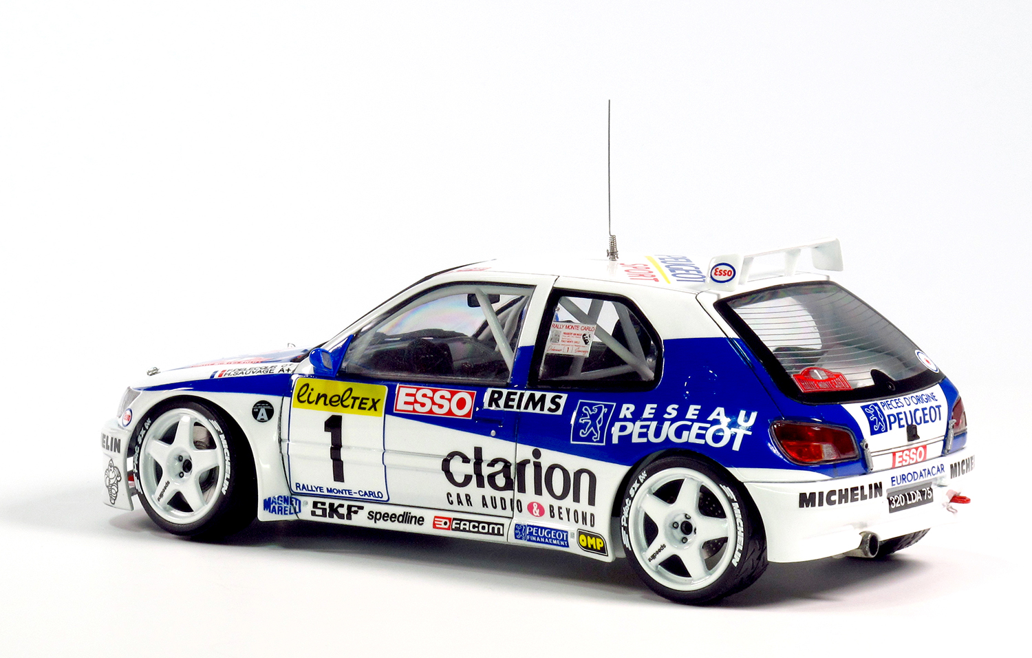 PLATZ/NUNU 1/24 PEUGEOT 306 MAXI 1996 Monte Carlo Rally Set