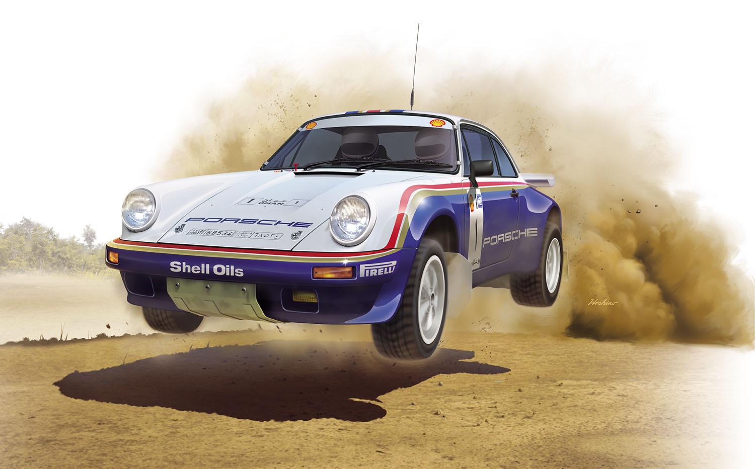 PLATZ/NUNU 1/24 PORSCHE 911 SC RS '84 OMAN RALLY WINNER