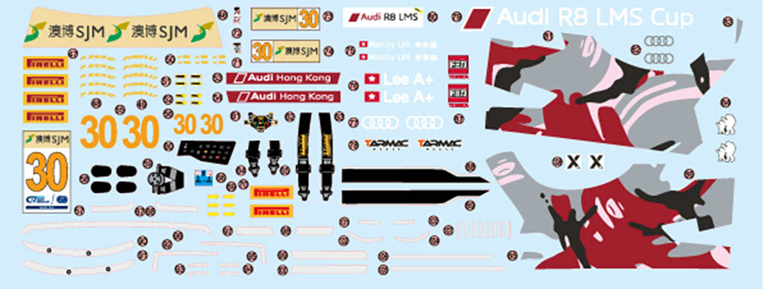 PLATZ/NUNU 1/24 Audi HONG KONG R8 2015 MACAU GT