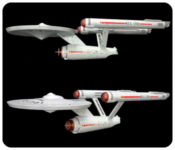 POLAR LIGHTS STER TREK 1/1000 NCC-1701 U.S.S Enterprise