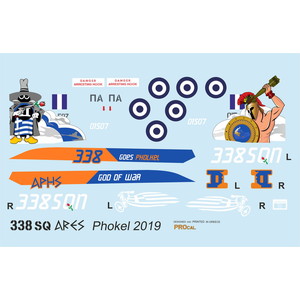 プロカルデカールF-4Eファントム ギリシャ空軍 第338攻撃飛行隊 フォルケル航空ショー 2019デカールセット