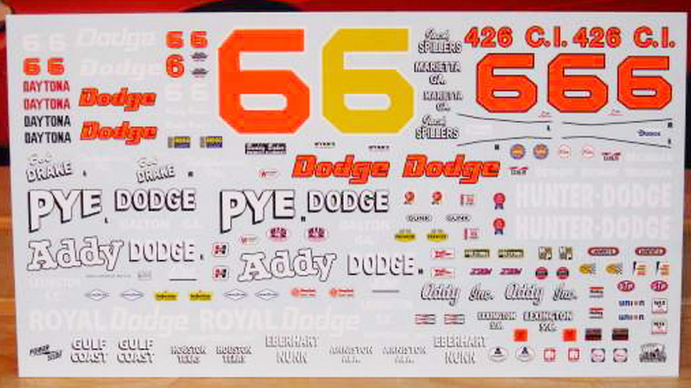 ѥ饤ɥǥ 1/25 NASCAR å ǥȥ #6 Хǥ٥ 1969-1970