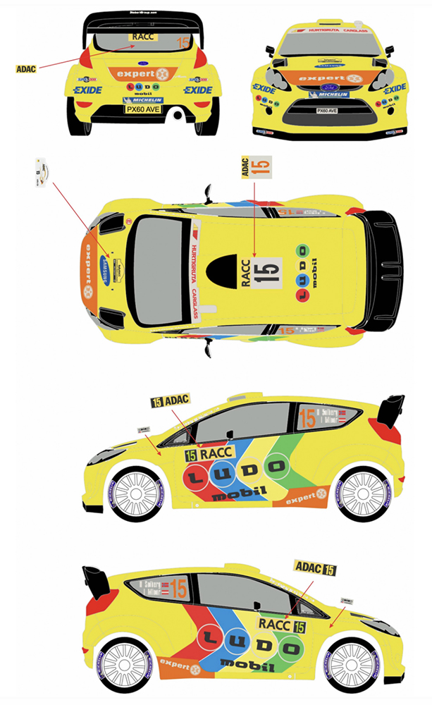 졼󥰥ǥ43 1/24 ե ե WRC No.15 ADAC꡼ ɥ 2011