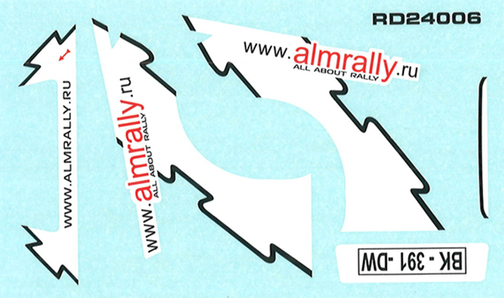 レーシングデカール43 1/24 シトロエン DS3 WRC カーNo.16 RACCラリー カタルニア 2011 - ウインドウを閉じる