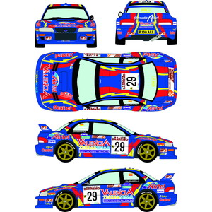 レーシングデカール43 1/24 スバル インプレッサ98 WRC サンレモラリー 1999 カーNo.29