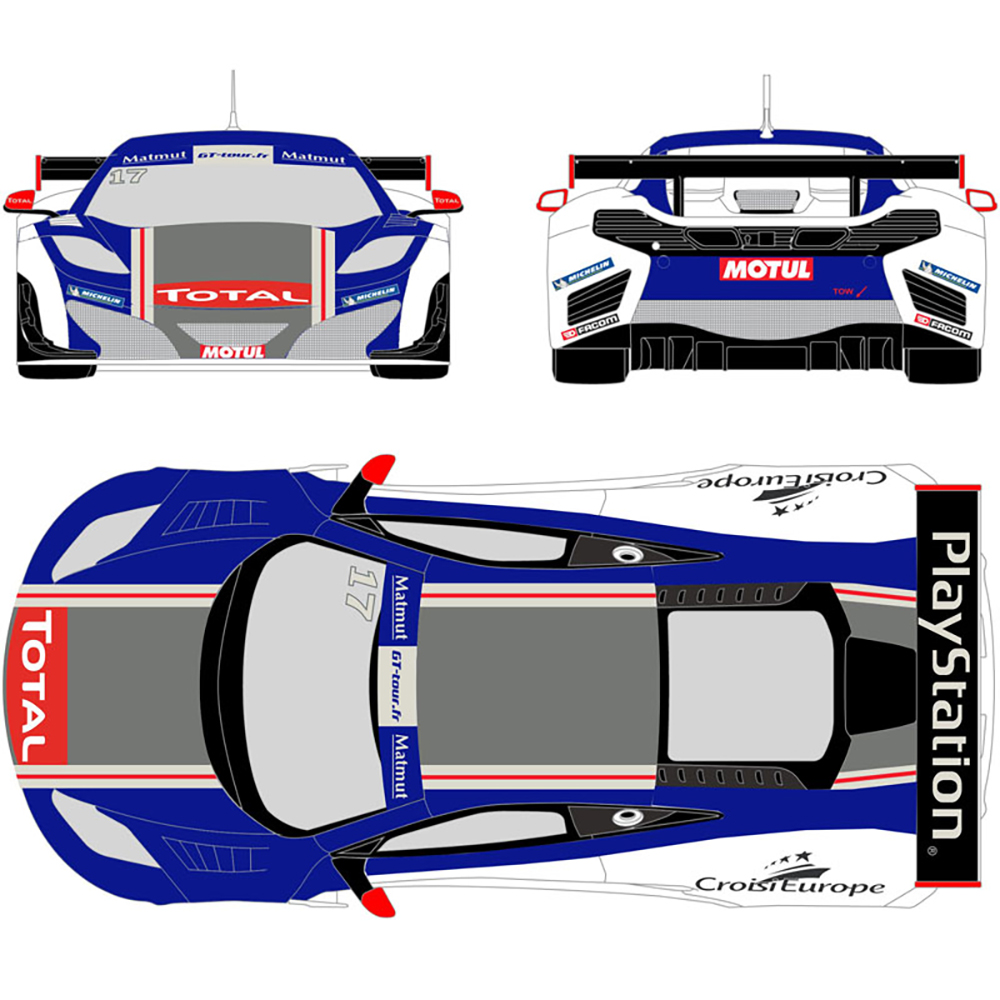 졼󥰥ǥ43 1/24 ޥ顼 MP12-4C GT3 No FFSA GT Tour 2012 - ɥĤ