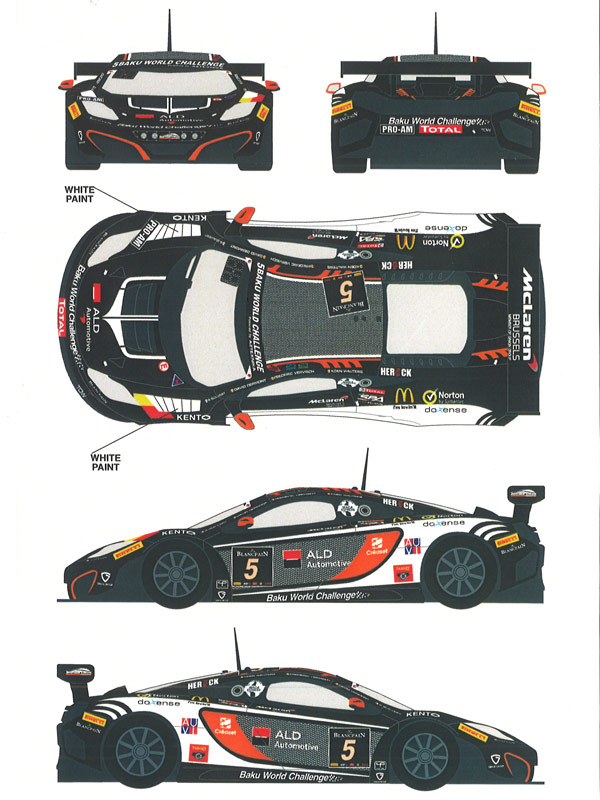 졼󥰥ǥ43 1/24 ޥ顼 MP-4-12c GT3 #5 2013ǯ24 ǥ륻å