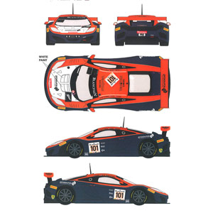 レーシングデカール43 1/24 マクラーレンMP-4-12c GT3 GT Von Ryan Racing #101 デカール