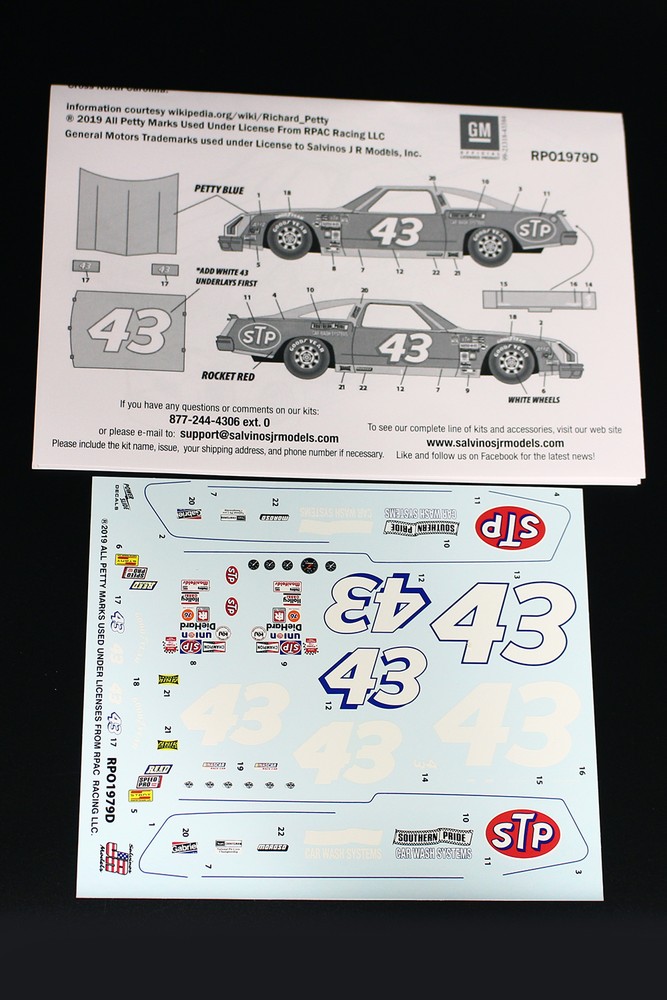 1/25 NASCAR 1979 ǥȥ500ʡ 륺ӥ442 #43 "㡼ɡڥƥ"