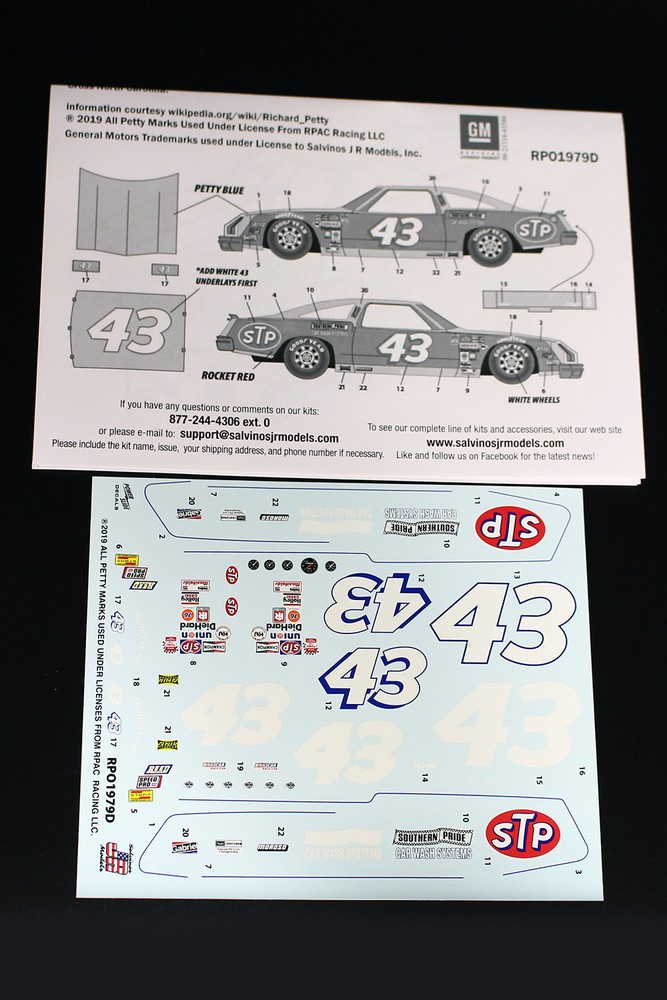 1/25 NASCAR 1979 ǥȥ500ʡ 륺ӥ442 #43 "㡼ɡڥƥ" - ɥĤ