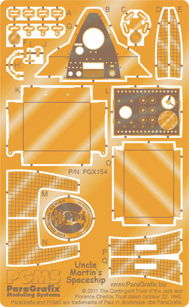 ペガサス/パラグラフィックス 1/18 ブラボー火星人 マーティンおじさん&宇宙船 専用ディテールアップセット