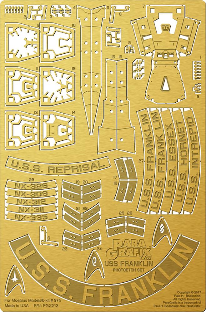 ȥåӥ 1/350 NX-326 U.S.S.ե󥯥 + ѥǥơ륢åץå - ɥĤ