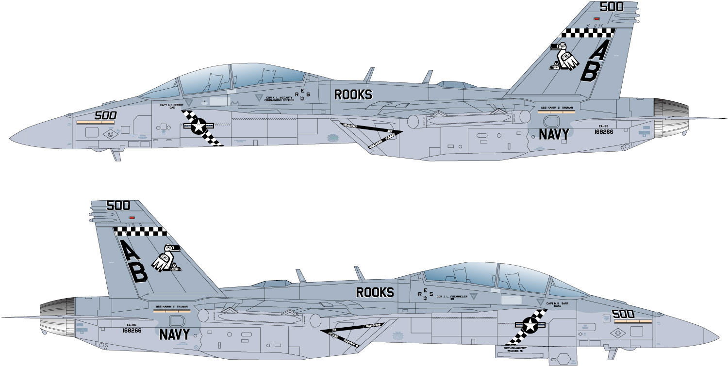 1/48 U.S. Navy Electronic Warfare Aircraft EA-18G Growler VAQ-13