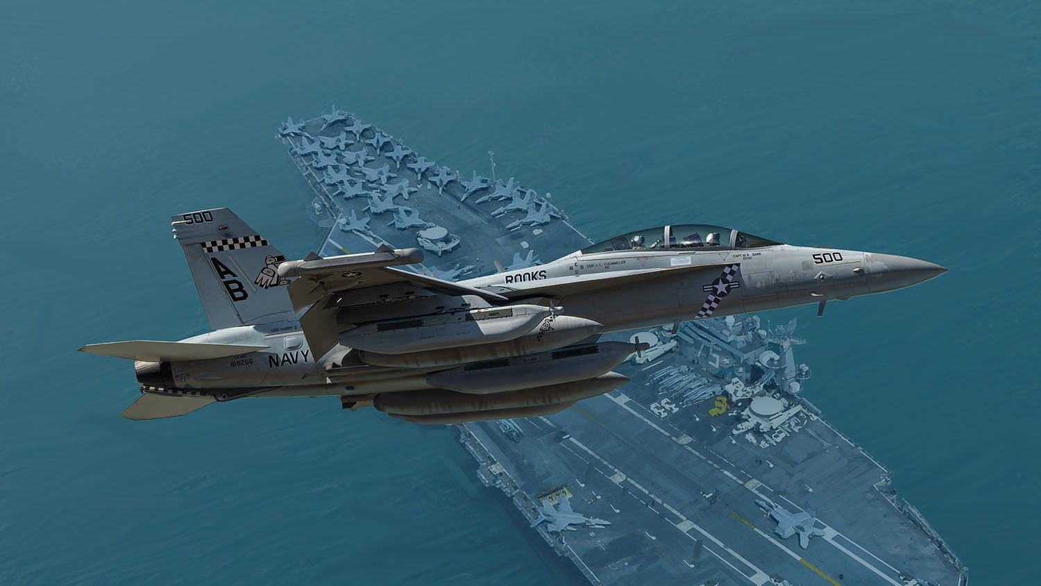 1/48 U.S. Navy Electronic Warfare Aircraft EA-18G Growler VAQ-13