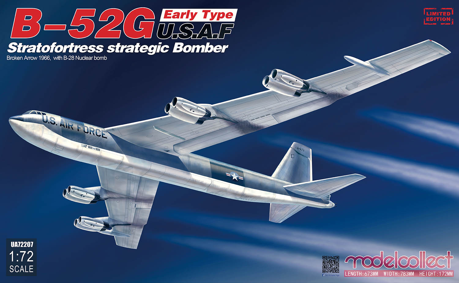 1/72 B-52G ȥȥեȥ쥹  w/B28 ֥󥢥 1966ǯ