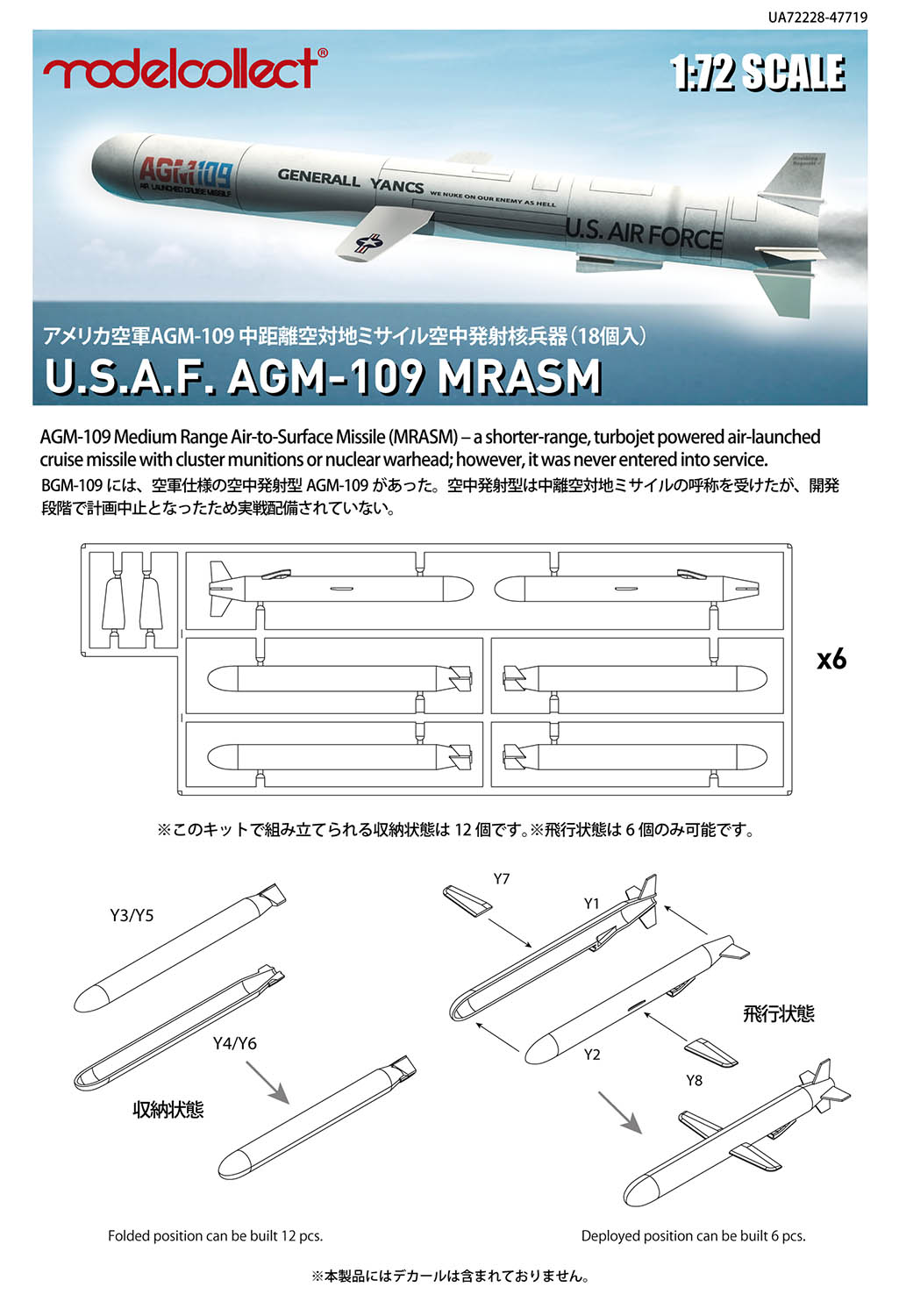 1/72 ꥫ AGM-109Υϥߥ 18ĥåȡ - ɥĤ