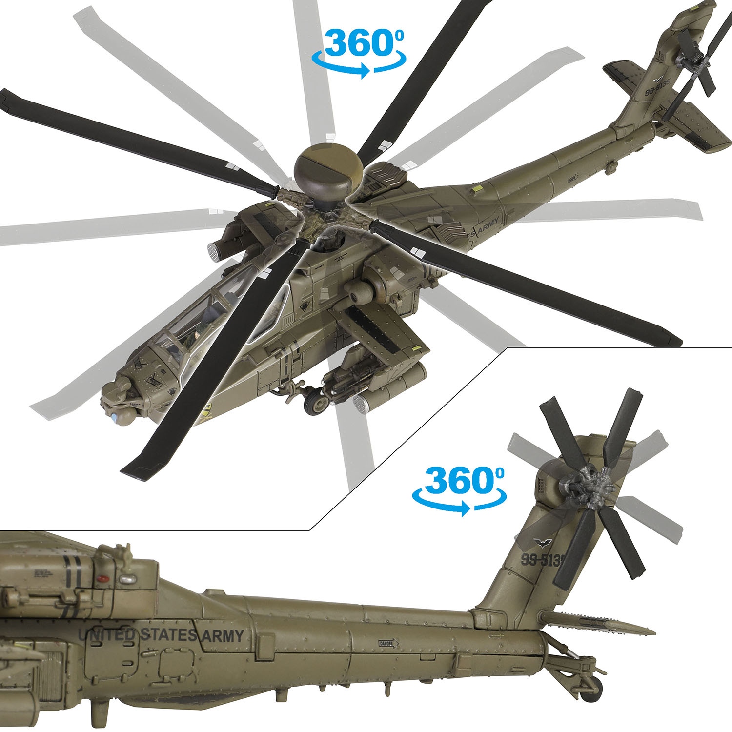 1/72 ꥫΦ AH-64D ѥå󥰥ܥ ֥饯μͳ