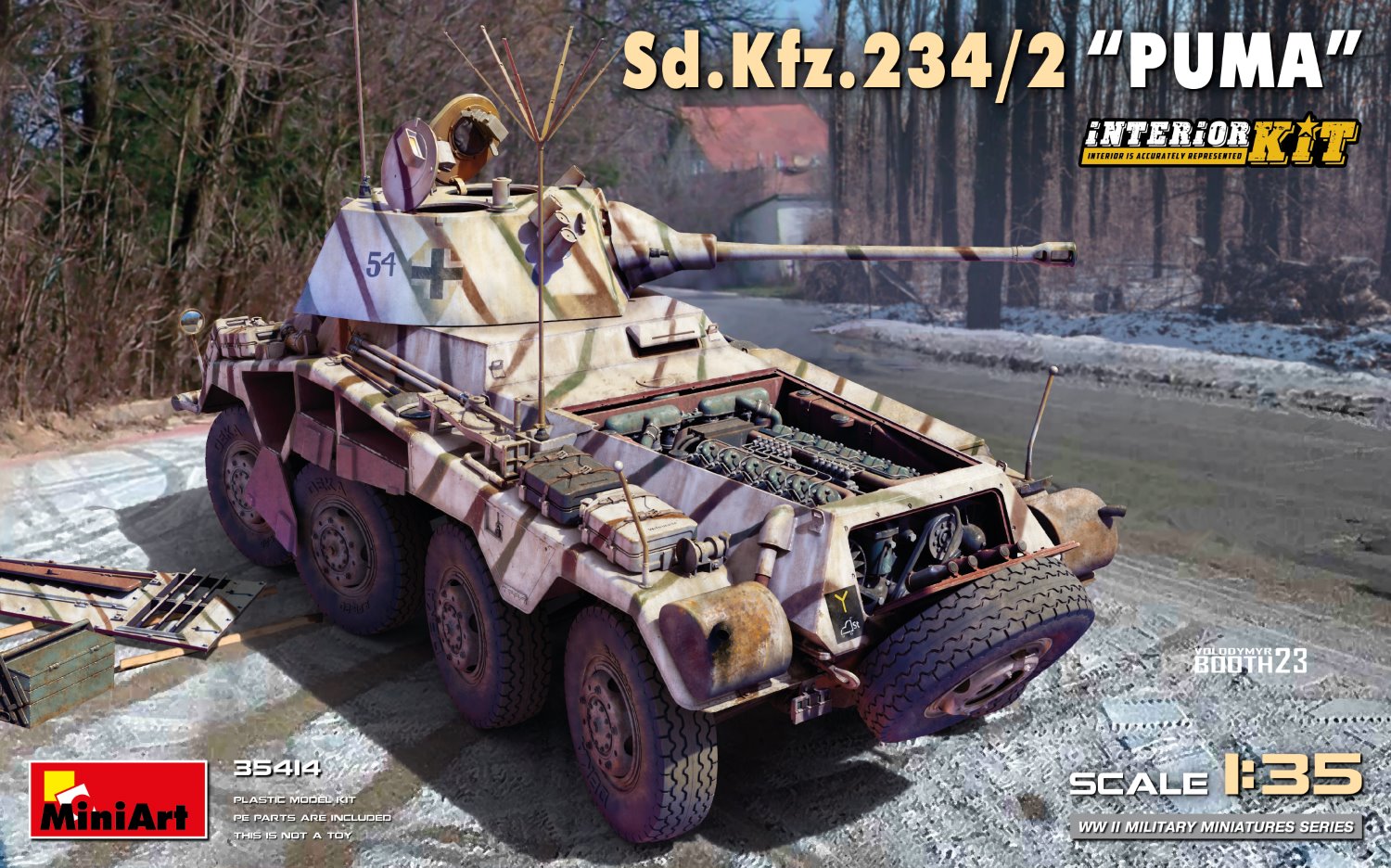 1/35 WW.II ドイツ軍 8輪重装甲車 Sd.Kfz.234/2 プーマ