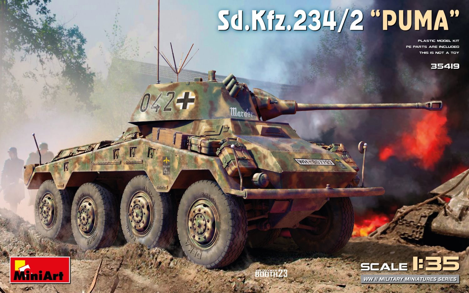1/35 WW.II ドイツ軍 8輪重装甲車 Sd.Kfz.234/2 プーマ [MA35419