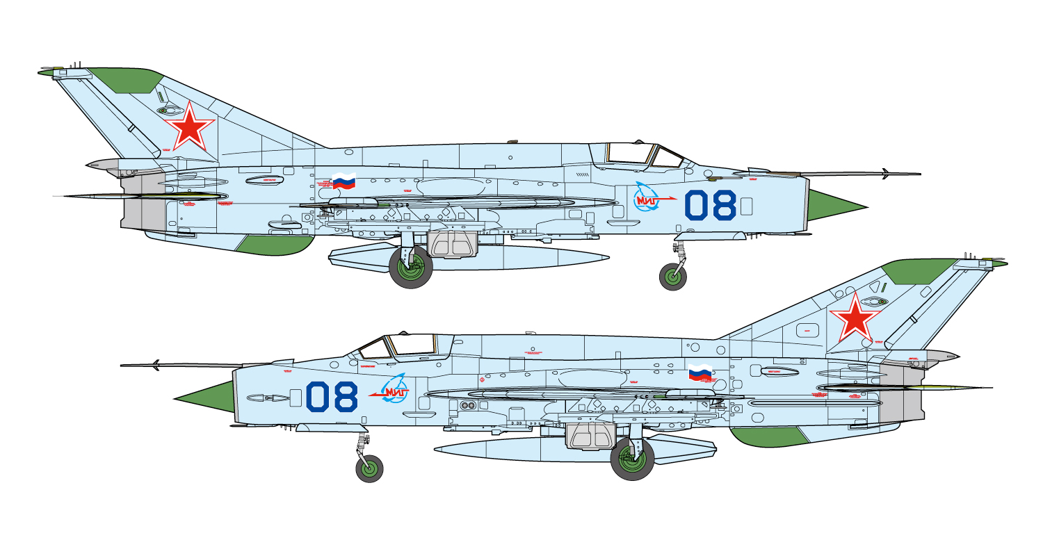 高級品市場 1/48 MiG-21 bis フィッシュベッド L ブルー 08 [AE-28] - 7,590 航空機・ヘリコプター
