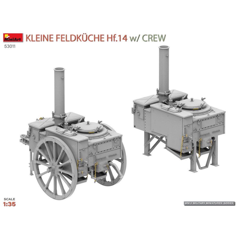 プラモデル :: その他 :: WW.II ドイツ軍 フィールドキッチン Hf.14