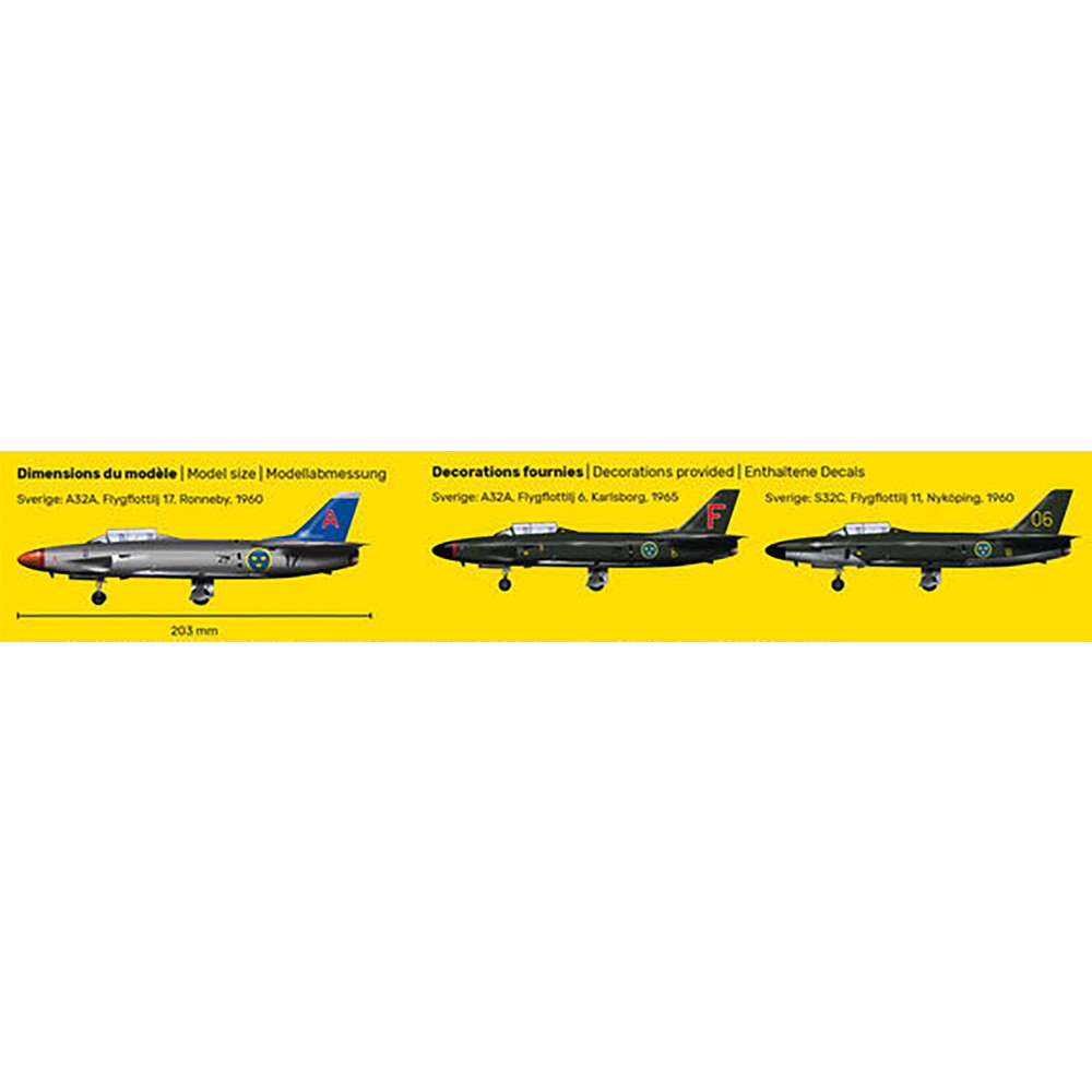 プラモデル :: 飛行機 :: スウェーデン空軍 サーブ 32 ランセン