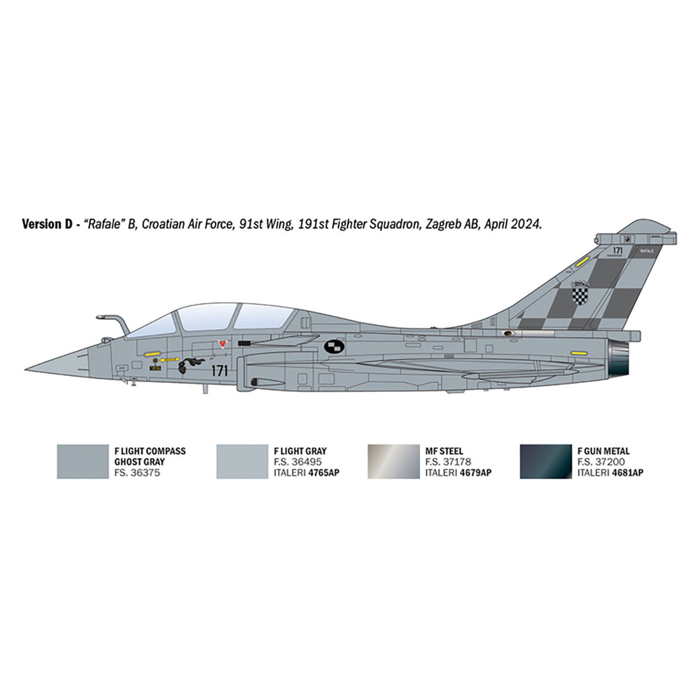 フランス空軍プラモデル プラモデル :: 飛行機 :: フランス空軍戦闘機 ラファールB 複座型