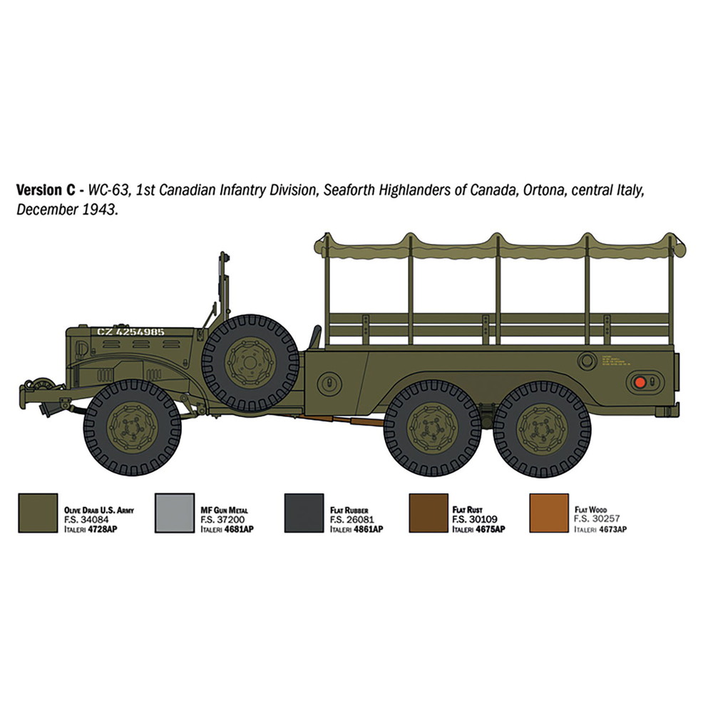 プラモデル :: 軍用車両 & 武器 :: WW.II アメリカ軍 ダッジWC62 1 1/2