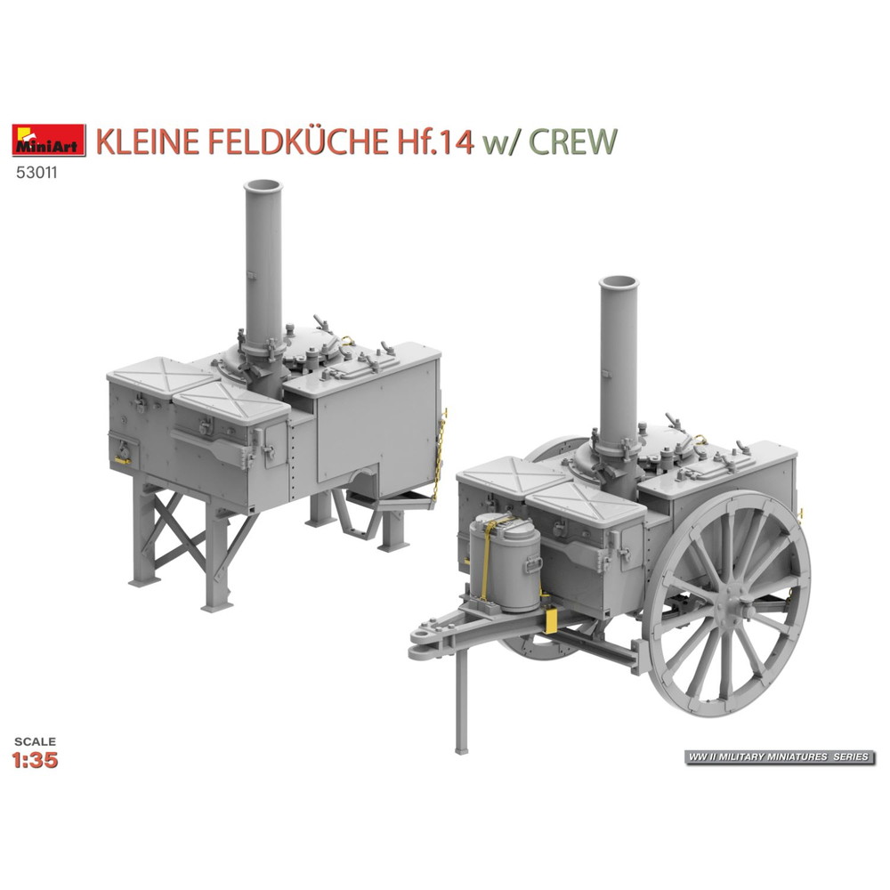プラモデル :: その他 :: WW.II ドイツ軍 フィールドキッチン Hf.14